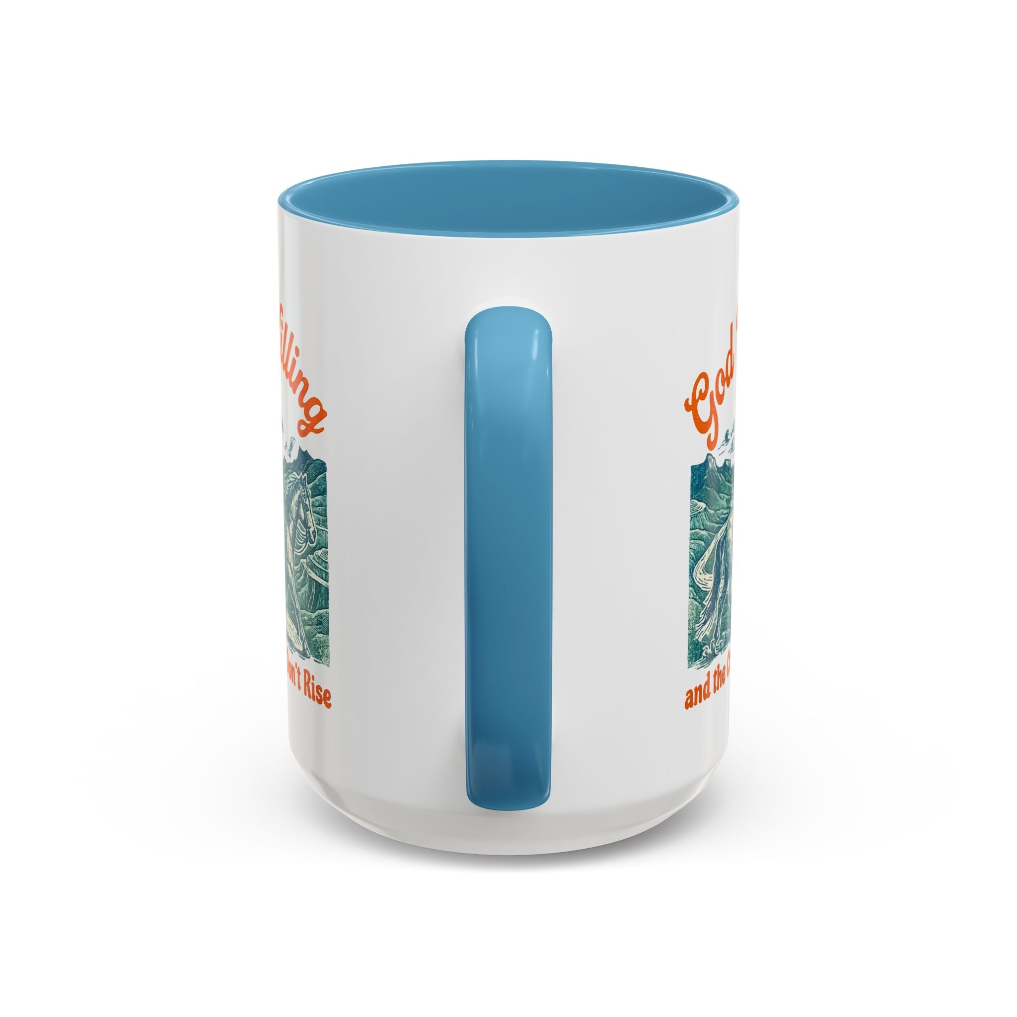 God Willing Cowboy Coffee Mug — "and the Creek Don't Rise" Rustic Faith Gift (11/15oz)